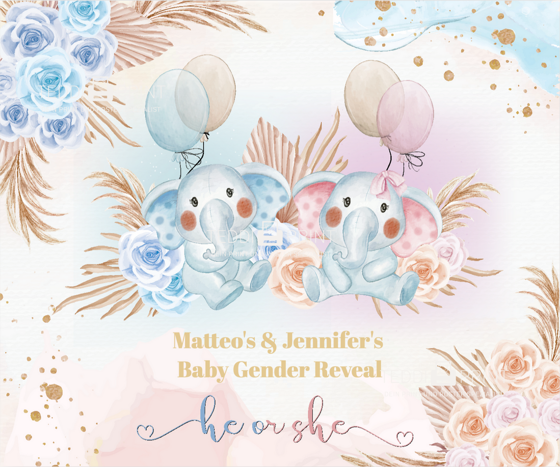 Babyparty Gender Special Elefant